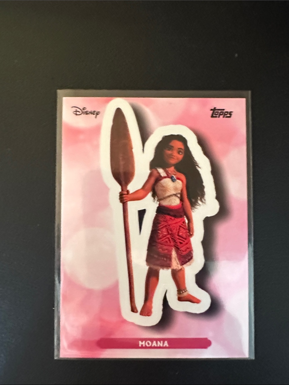 Disney Moana Costume Sticker Card - Pink and Red Outfit